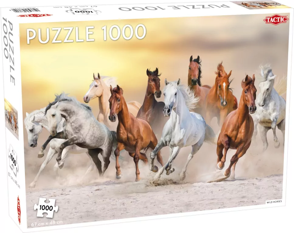 Tactic. Puzzle 1000. Dzikie konie - tantis.pl