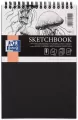 Szkicownik A5 50k Oxford sketchbook spirala czarny, 1 sztuka - tantis.pl