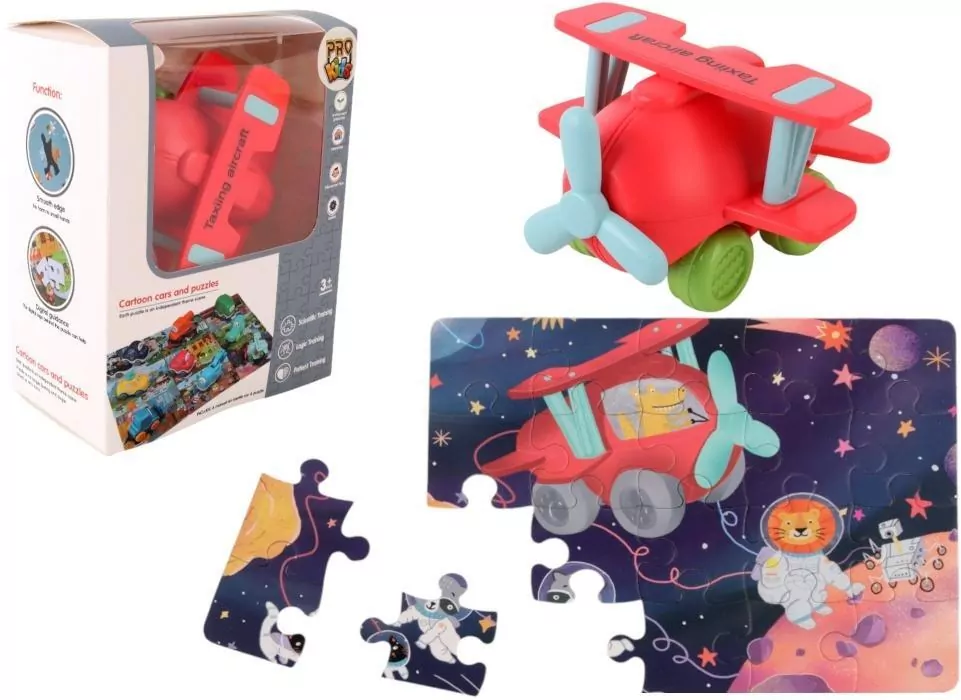 Auto puzzle Przygoda drogowa samolot - tantis.pl