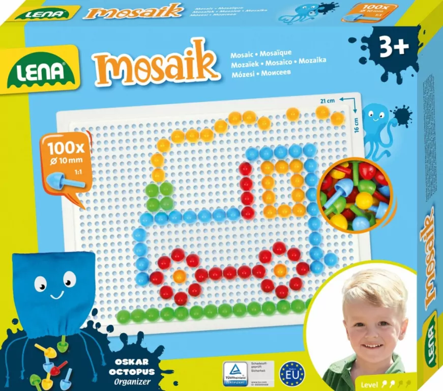 Mozaika kolorowa 100 elementów - tantis.pl
