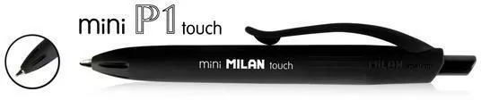 Długopis P1 mini Rubber Touch czarny (40szt) MILAN - tantis.pl