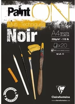 Blok A5 czarny 250g 20ark - tantis.pl