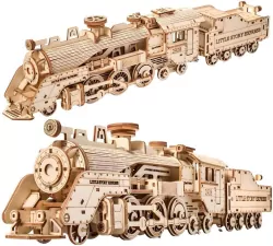 Puzzle Drewniane 3D. Lokomotywa