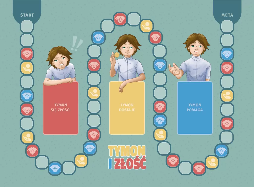Tymon i złość. Edukacyjno-terapeutyczna gra... - tantis.pl