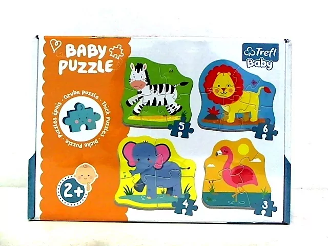Trefl. Puzzle Baby 4w1. Zwierzątka na safari - tantis.pl