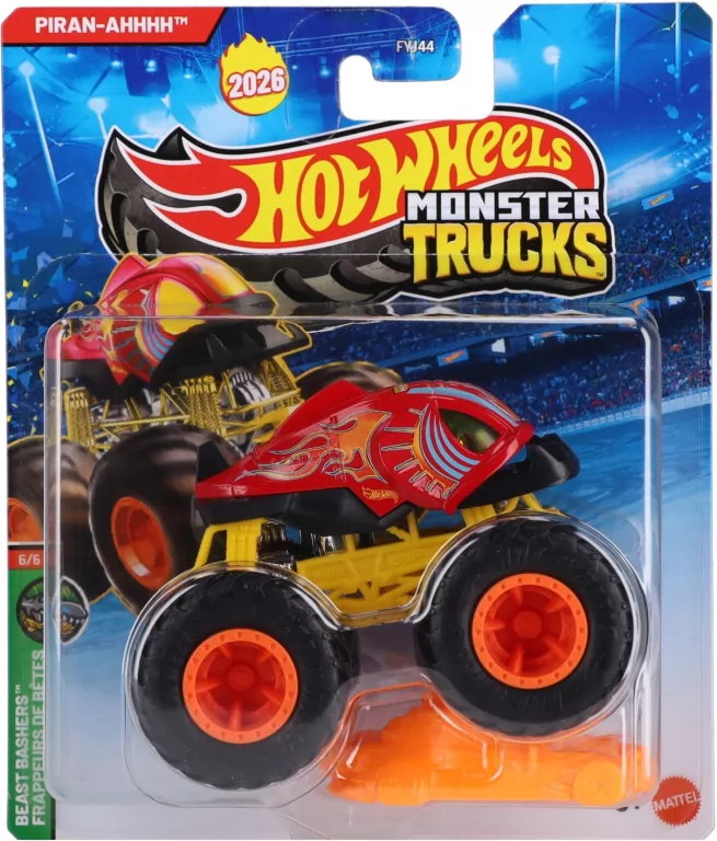 Hot Wheels. Monster Trucks Pojazd 1:64 - tantis.pl