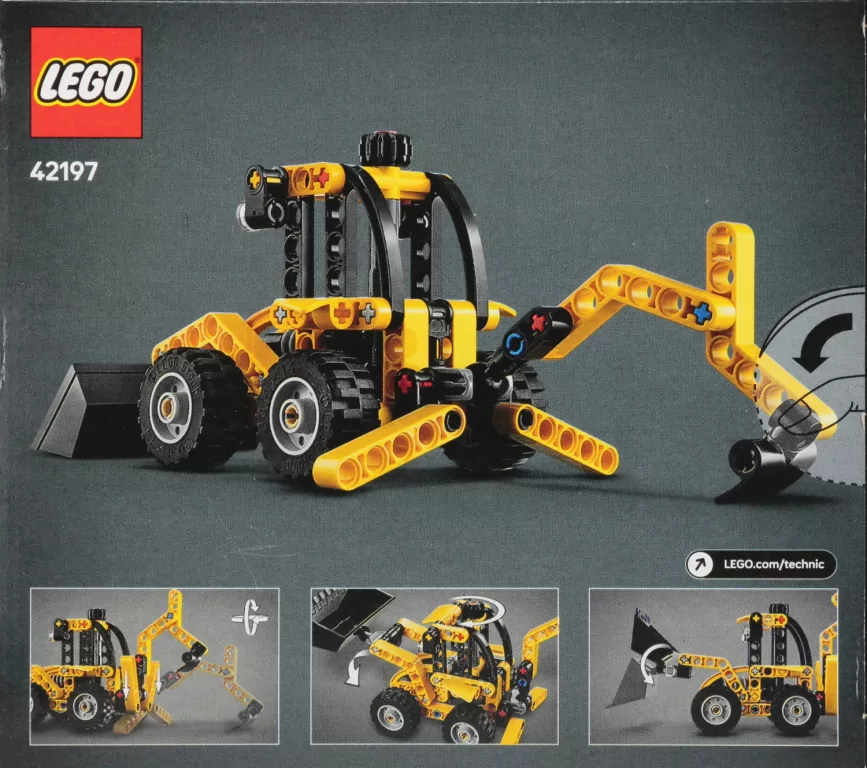 LEGO® Technic. Koparko-ładowarka. 42197 - tantis.pl