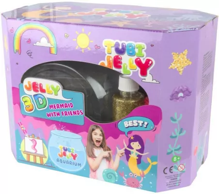 Tubi Jelly 8 kol. + akwarium - Syrenka TUBAN