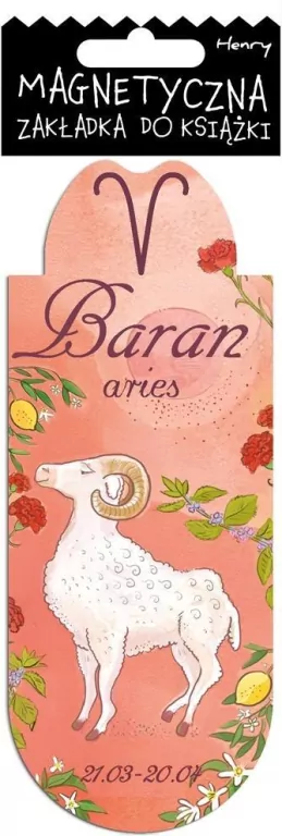 Zakładka magnetyczna owal Baran - tantis.pl