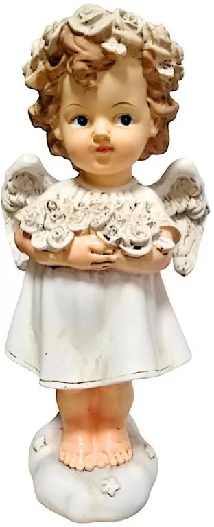 Figurka Anioł z Kwiatami 23cm - tantis.pl