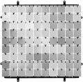 Panel dekoracyjny srebrny czarne tło typ B 30x30cm - tantis.pl