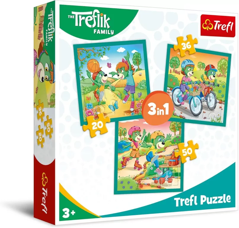 Trefl. Puzzle 3w1 Poznaj Trefliki - tantis.pl