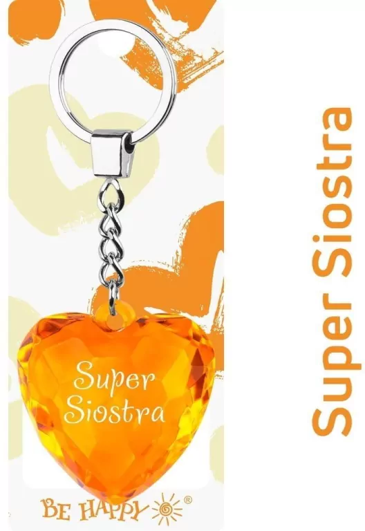 Brelok serce Super Siostra - tantis.pl