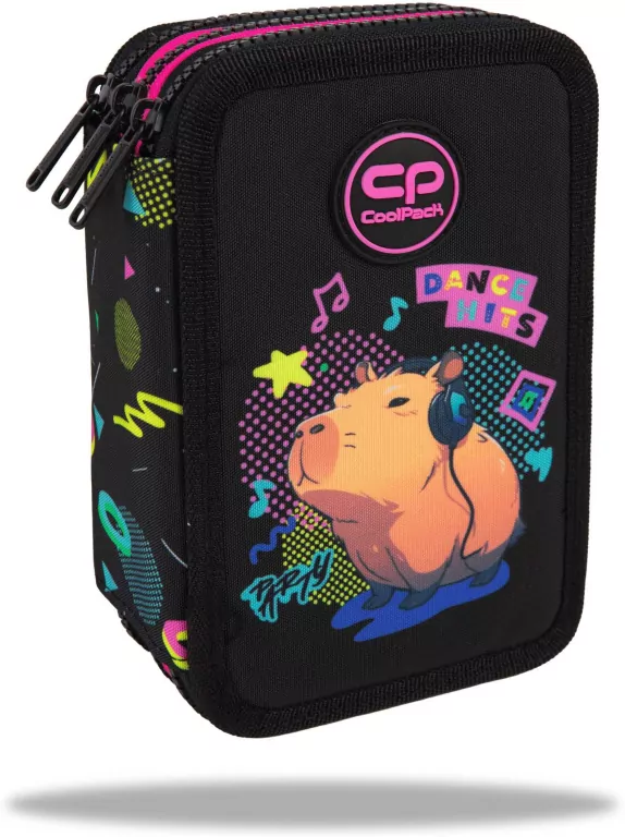 Piórnik potrójny z wyposażeniem Coolpack Jumper 3 Capybara Music - tantis.pl