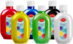 Farba plakatowa KEYROAD butelka 300ml 6 kolorów podstawowych