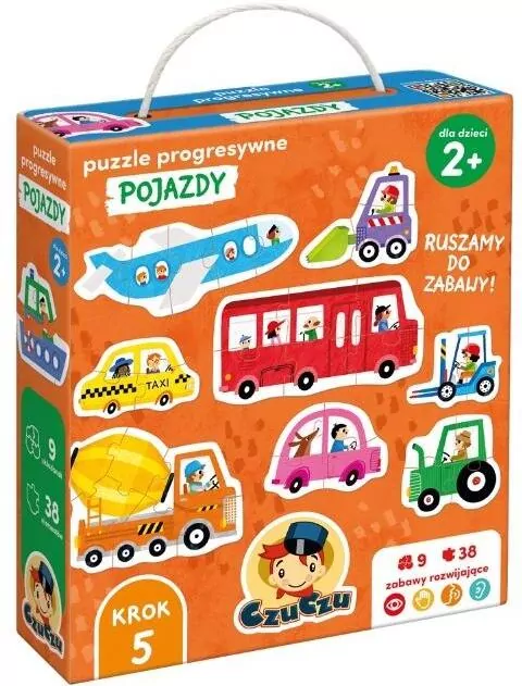 CzuCzu Puzzle progresywne Pojazdy dla dzieci 2+ - tantis.pl