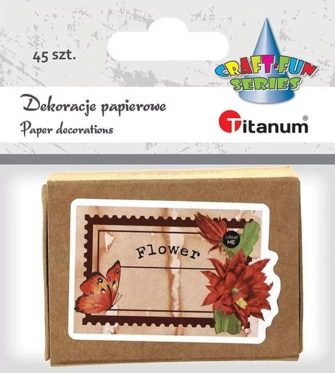 Dekoracje kartonowe notatki w pudełku 45szt - tantis.pl