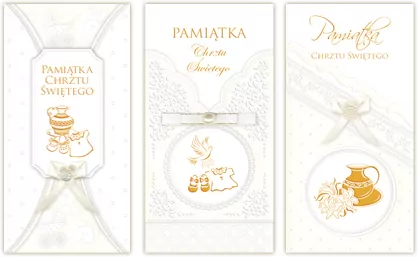 KARNET CHRZEST DL Z KOPERTA EXCLUSIVE MRG FOL - tantis.pl
