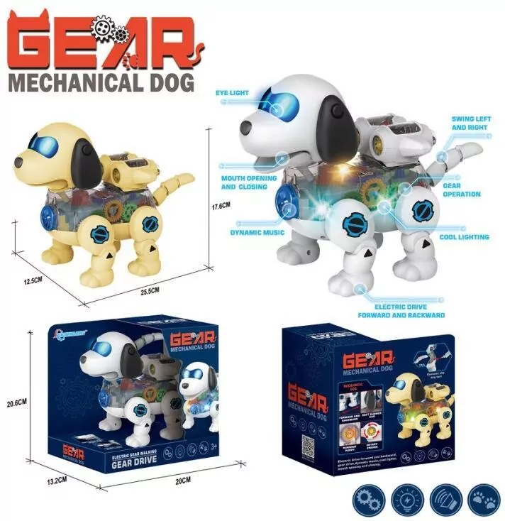 Piesek przezroczysty ze światłem i dźwiękiem - tantis.pl