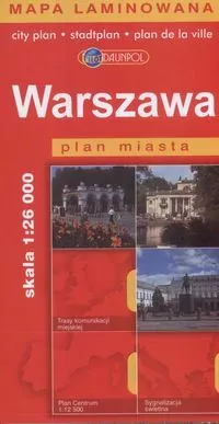 Plan Miasta Warszawa. Laminat - tantis.pl