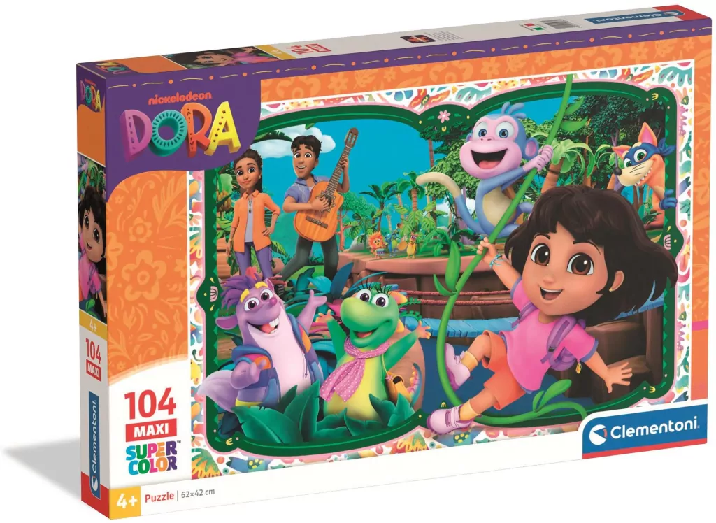 Puzzle 104 Maxi Super Kolor Dora - tantis.pl
