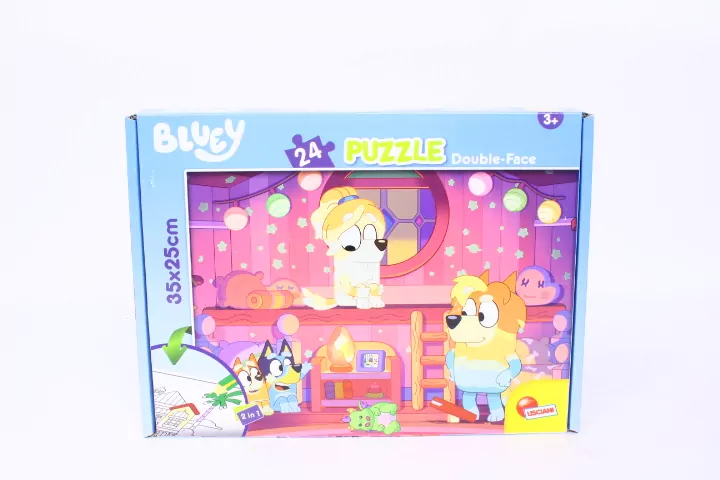 Lisciani. Puzzle 24 podłogowe dwustronne. Bluey - tantis.pl