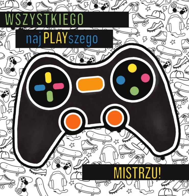 Karnet Urodziny. Neon Tłoczony pad - tantis.pl