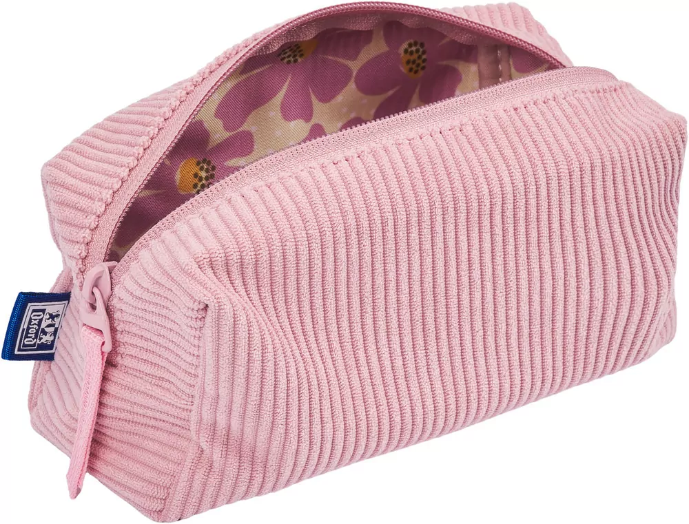 Piórnik saszetka Bloom pastelowo-różowy OXFORD - tantis.pl