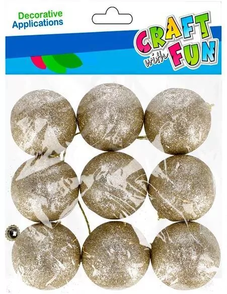 Bombka dekoracyjna styropianowa złota 51mm - tantis.pl