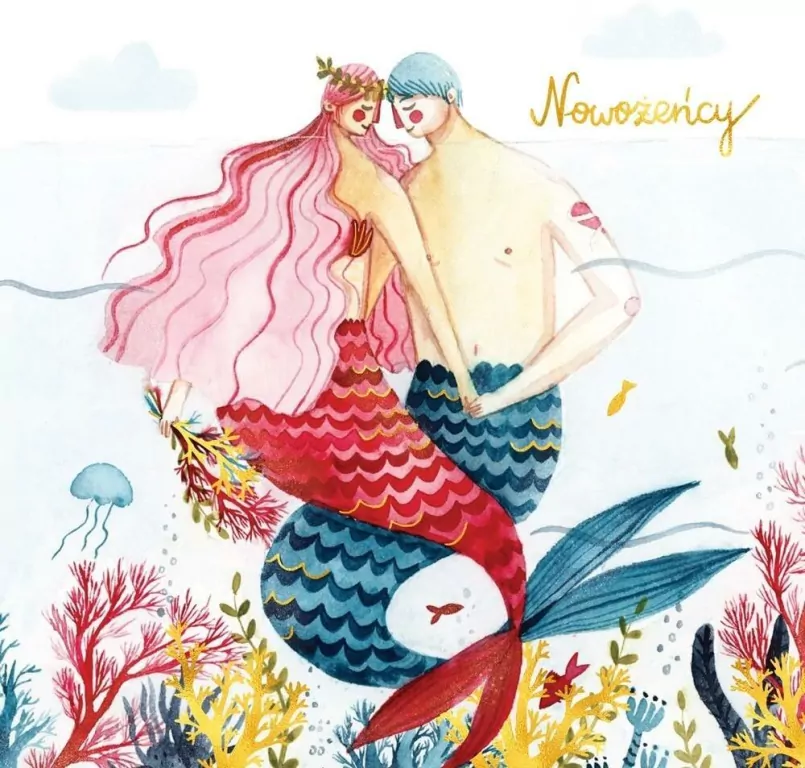 Karnet 155x155 Ślub - Syreny - tantis.pl