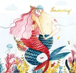 Karnet 155x155 Ślub - Syreny