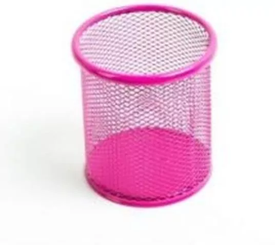 Kubek na długopisy. Siatka. Różowy - tantis.pl