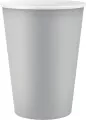 Kubki papierowe jednokolorowe srebrne, 250ml/ - tantis.pl