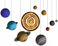 Ravensburger. Puzzle 522. Układ Planet 3D - tantis.pl