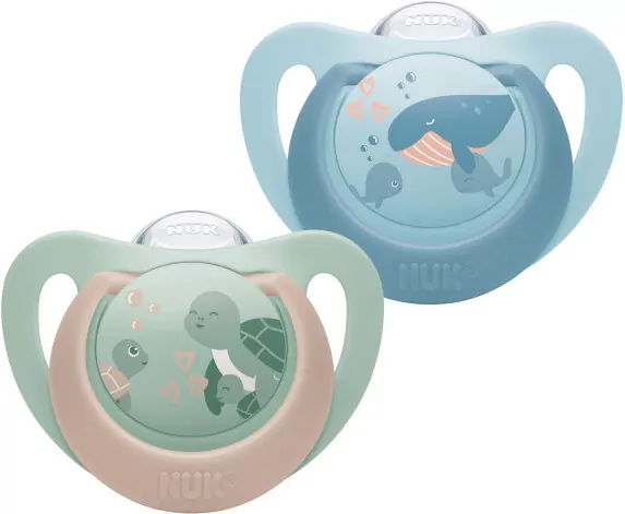 NUK. First Choice. Smoczki. 6-18 miesięcy. Żółw - tantis.pl