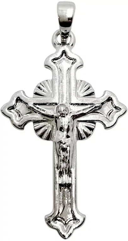 Zawieszka Krzyżyk Posrebrzany 30x18mm - tantis.pl