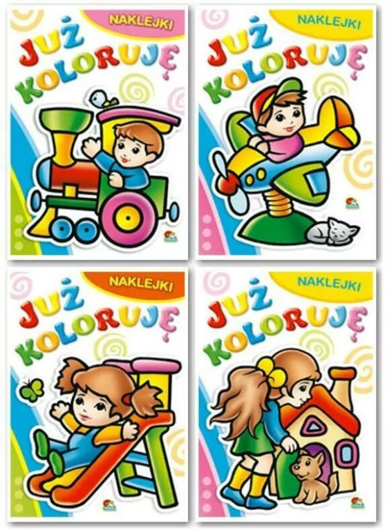 Już koloruję. Malowanki z naklejkami. Mix - tantis.pl