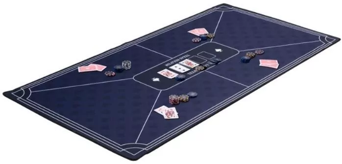 Mata do pokera niebieska 118x59cm - tantis.pl