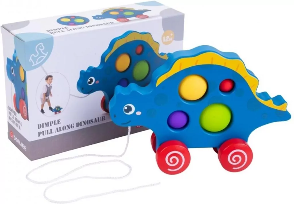 Figurka dinozaura do ciągnięcia POP IT - tantis.pl