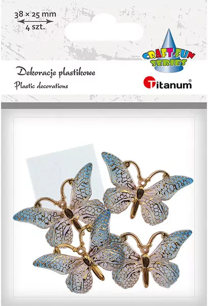 Dekoracje samoprzylepne motyle 38x23mm - tantis.pl