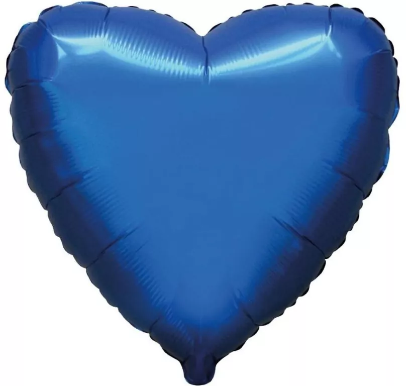 Balon foliowy 46cm Serce satynowy czarny - tantis.pl