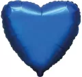 Balon foliowy 46cm Serce satynowy czarny - tantis.pl