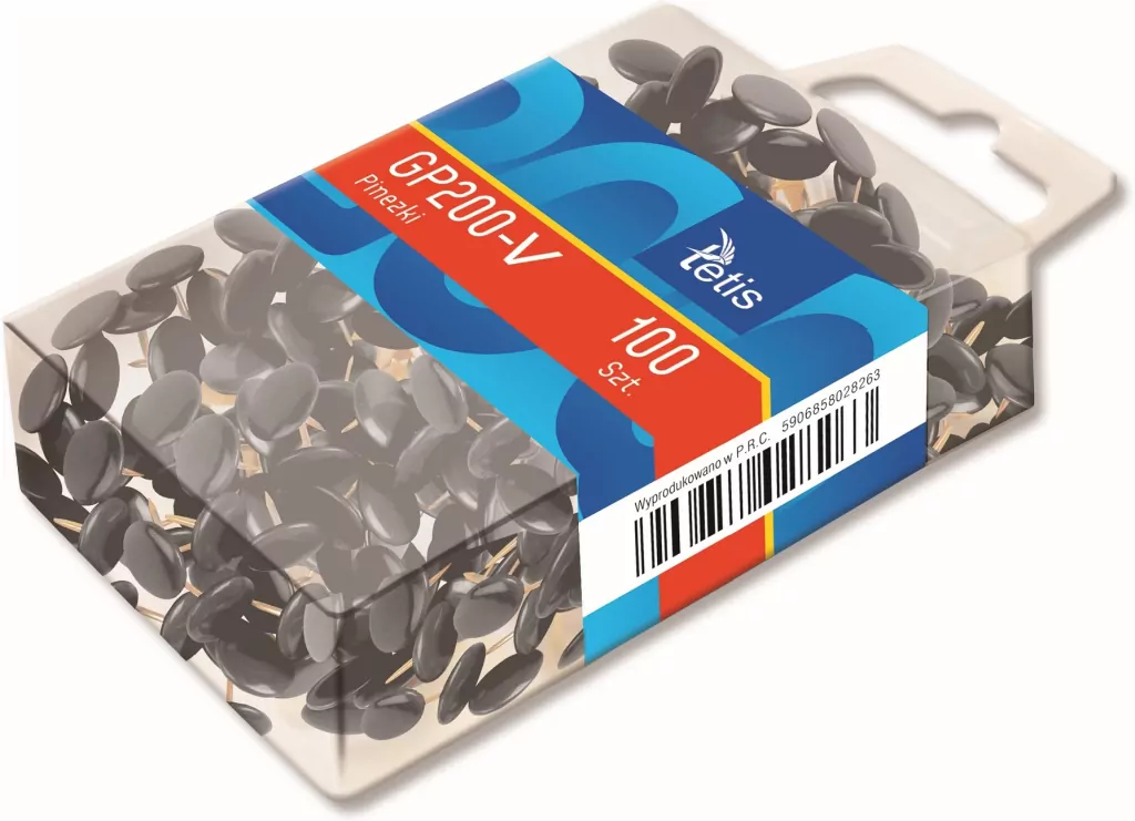 Tetis. Pinezki czarne - tantis.pl