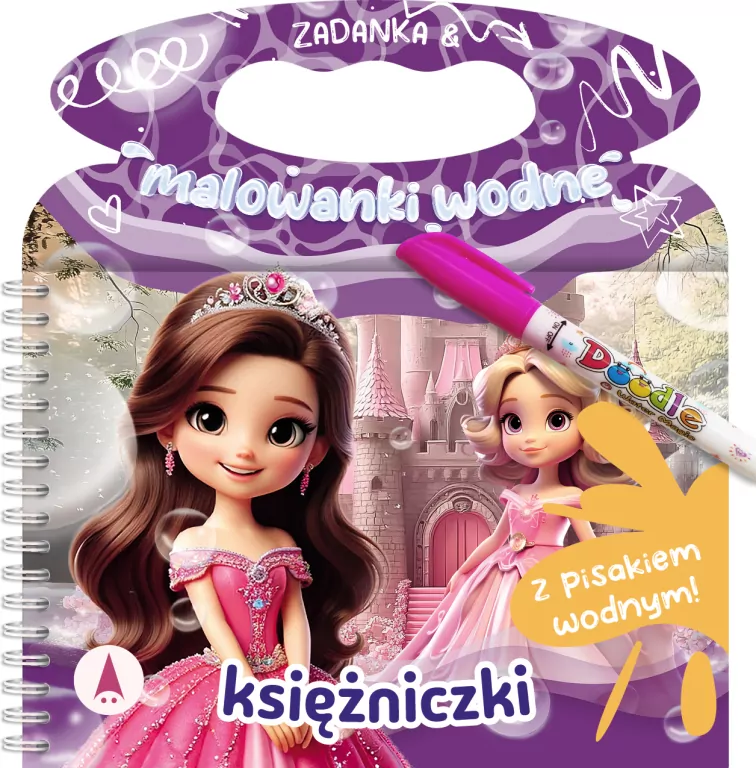 Zadanka & malowanki wodne. Księżniczki - tantis.pl