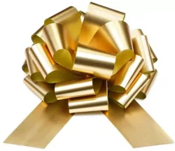 Kokarda dekoracyjna DIY jasny złoty 40cm