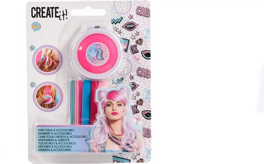 Create It!. Kreda do włosów + akcesoria, mix - tantis.pl