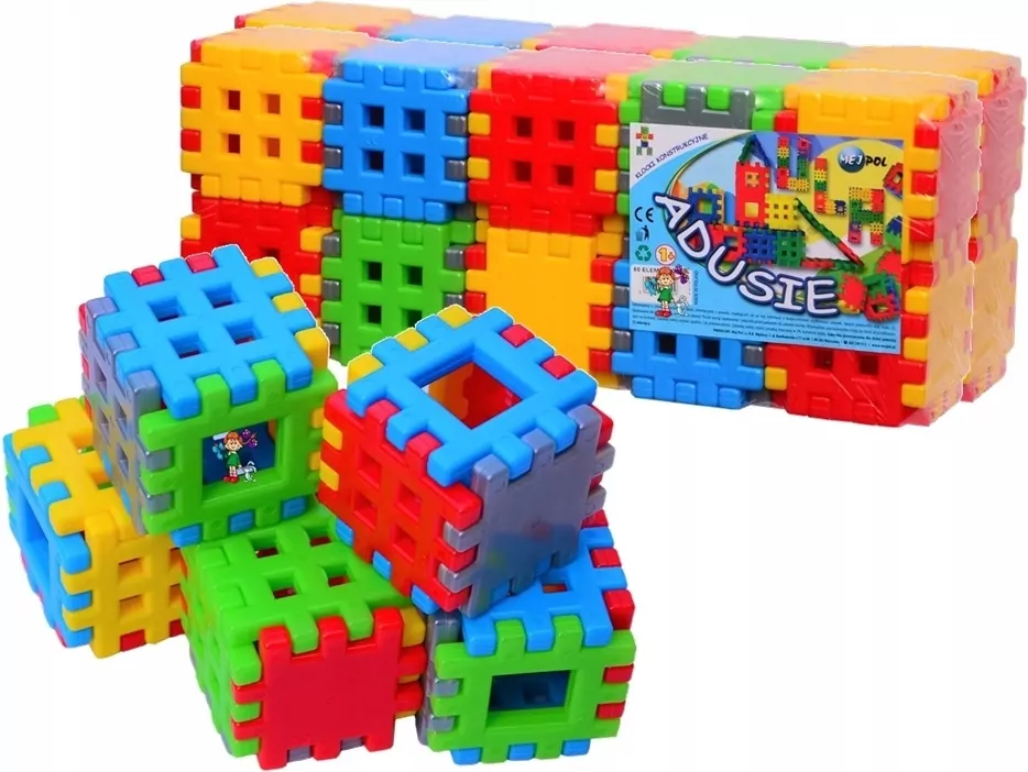 Klocki konstrukcyjne Adusie. 120 elementów - tantis.pl