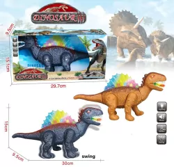 Dinozaur na baterie ze światłem i dźwiękiem. Mix