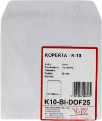 Wz Eurocopert.  Koperta CD biała, 25 sztuk