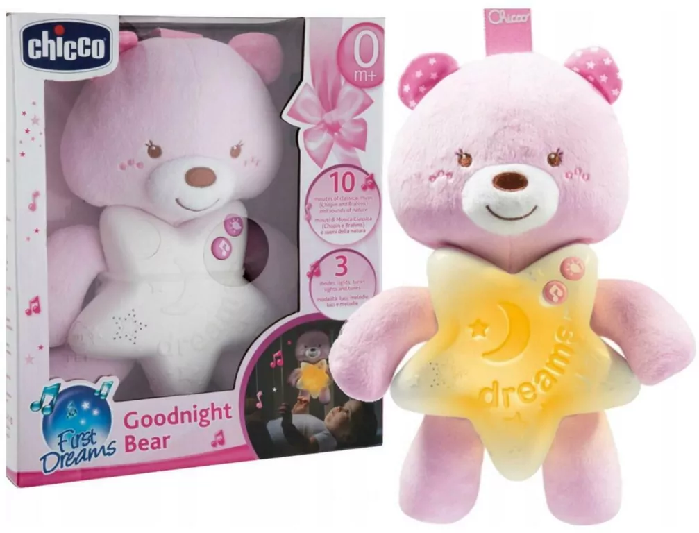 Miś na dobranoc różowy - tantis.pl